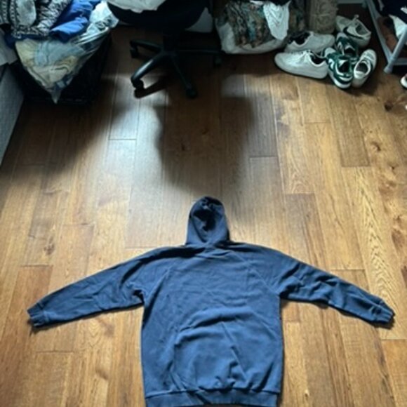 Adidas Originals Trefoil Logo Hoodie – Navy Blue – Size XL - Picture 2 of 5